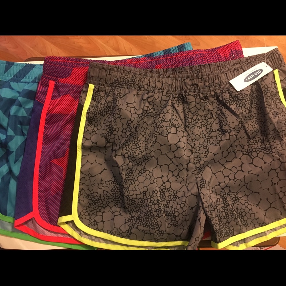 Girls Old Navy XXL (16) running shorts set of 3